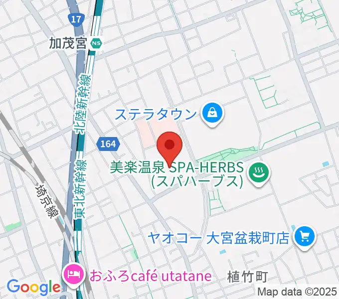 さいたま市プラザノースの地図