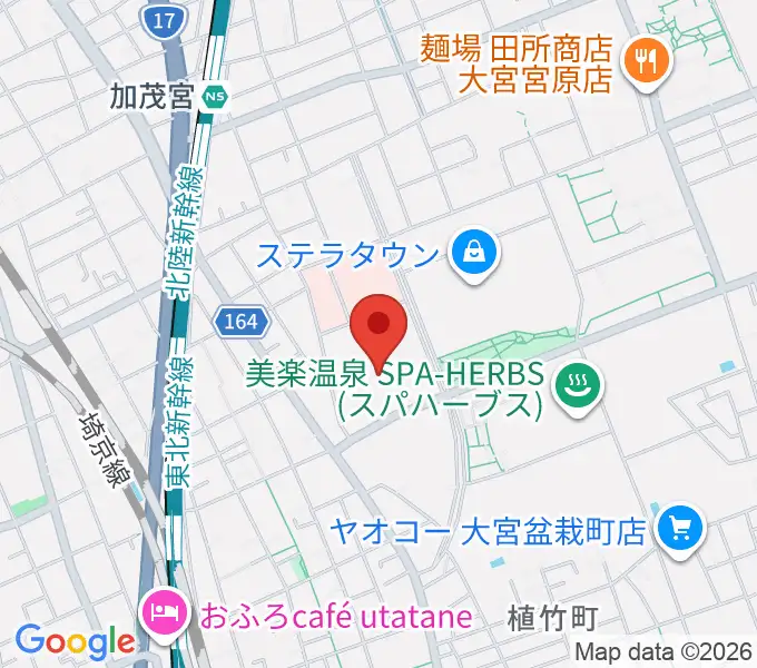 さいたま市プラザノースの地図