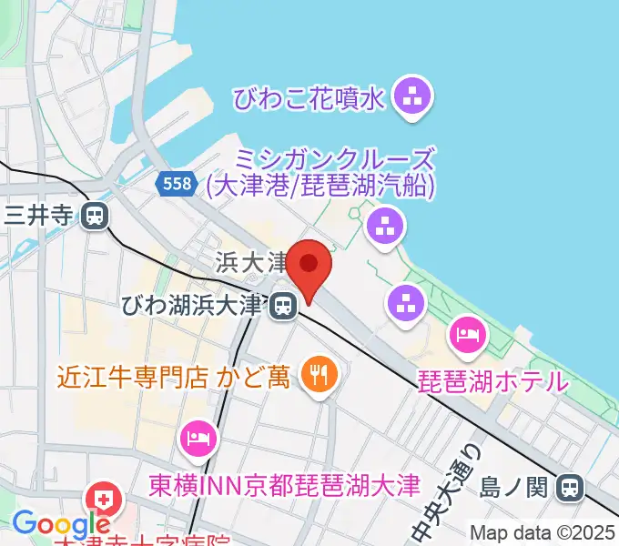 スカイプラザ浜大津の地図