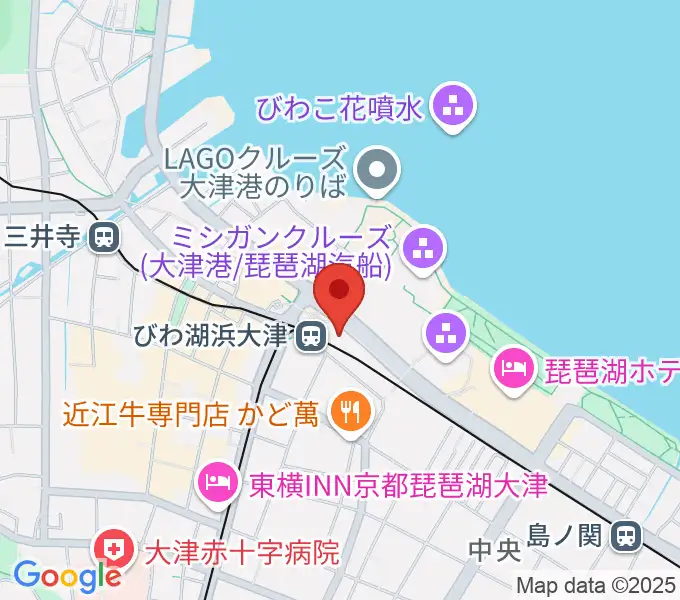 スカイプラザ浜大津の地図