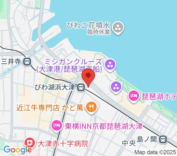 スカイプラザ浜大津の地図