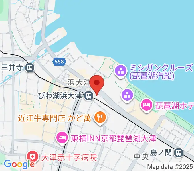 スカイプラザ浜大津の地図