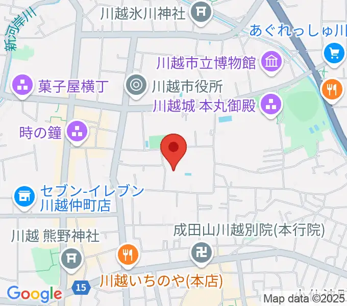 川越市やまぶき会館の地図