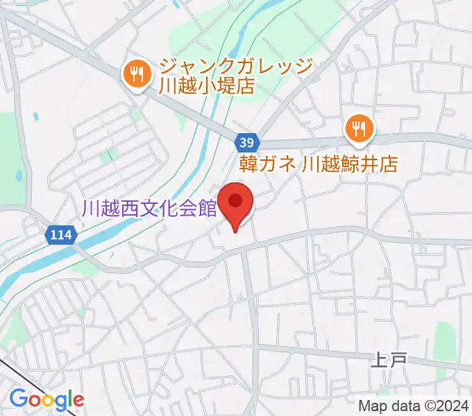 川越西文化会館（メルト）の地図