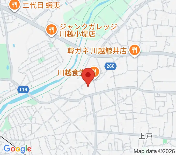 川越西文化会館 メルトの地図