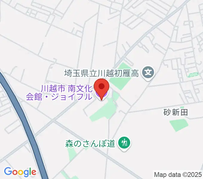 川越南文化会館 ジョイフルの地図