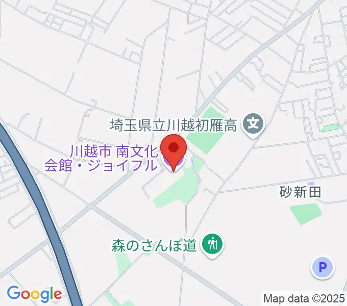 川越南文化会館 ジョイフルの地図
