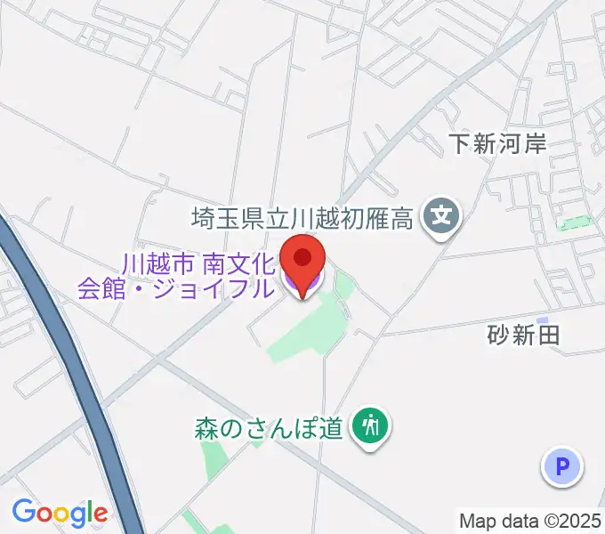川越南文化会館 ジョイフルの地図
