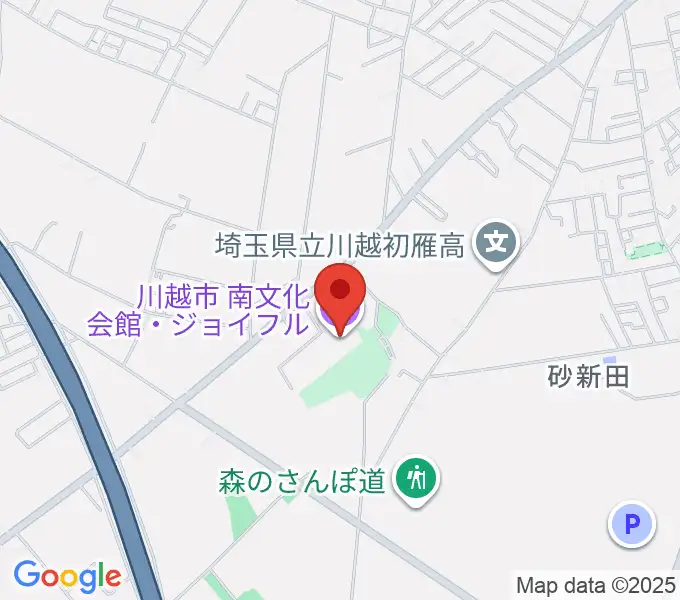 川越南文化会館 ジョイフルの地図