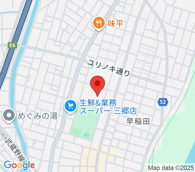 三郷市文化会館の地図