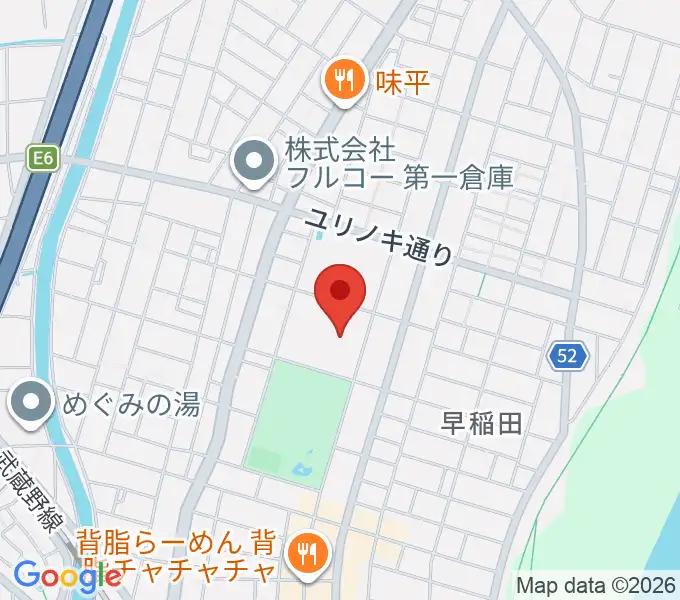 三郷市文化会館の地図