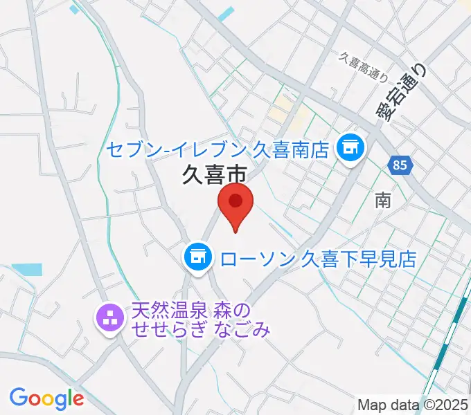 久喜総合文化会館の地図