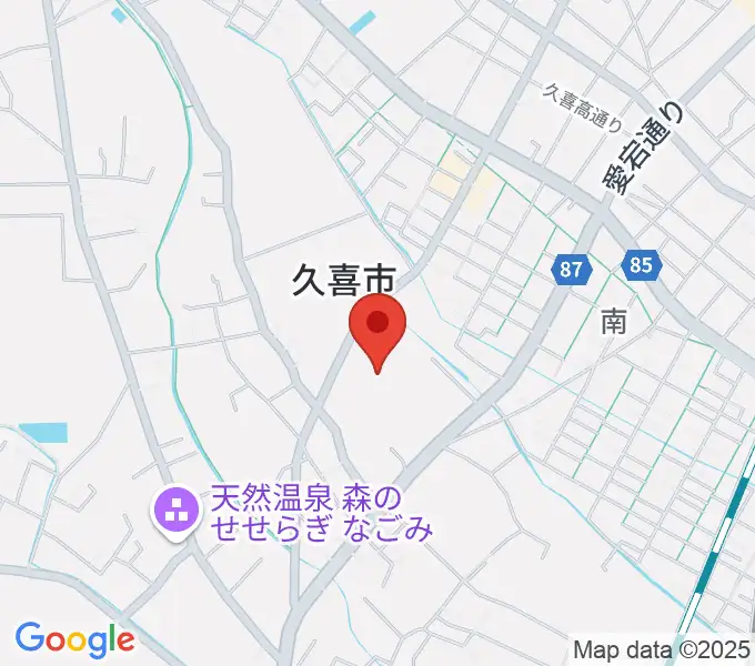 久喜総合文化会館の地図