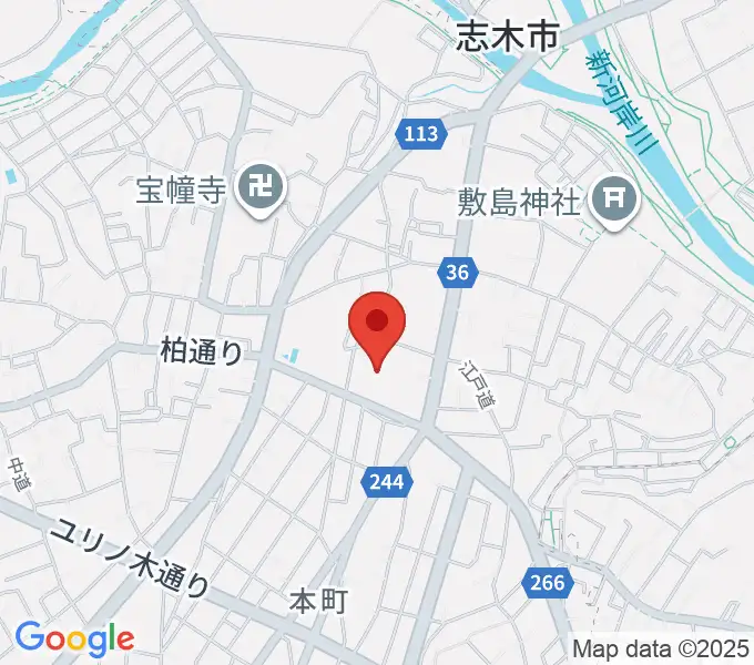 志木市民会館パルシティの地図