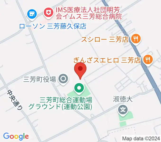 コピスみよし 三芳町文化会館の地図