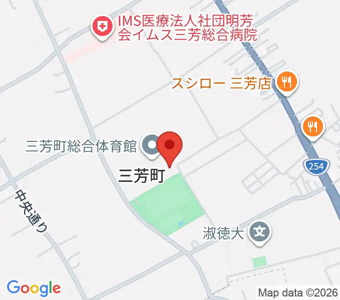 コピスみよし 三芳町文化会館の地図