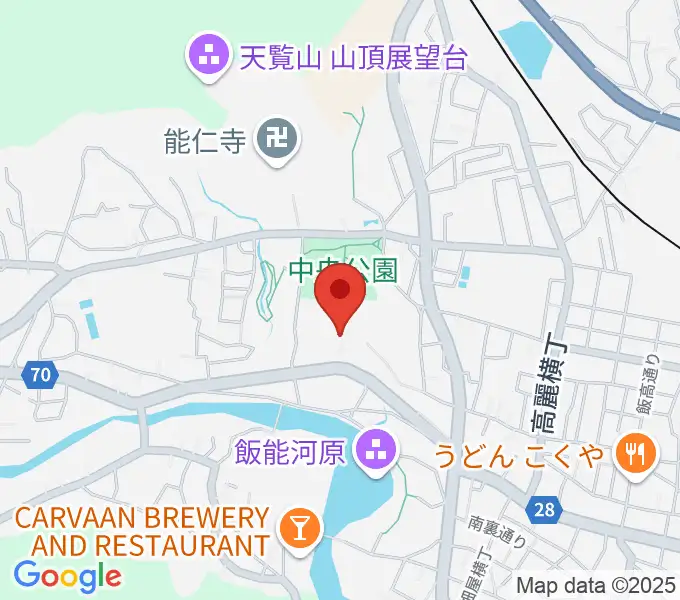 飯能市市民会館の地図