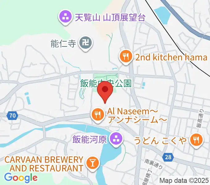 飯能市市民会館の地図
