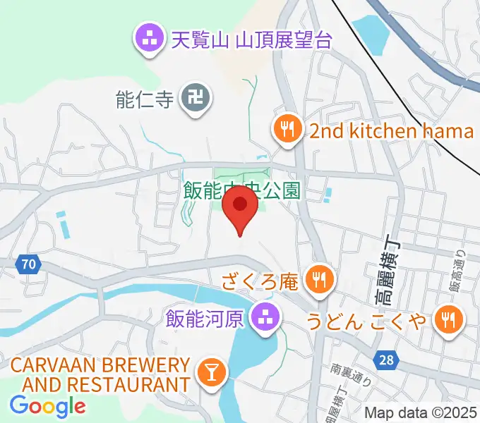 飯能市市民会館の地図