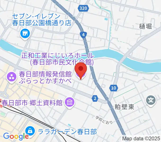正和工業にじいろホールの地図