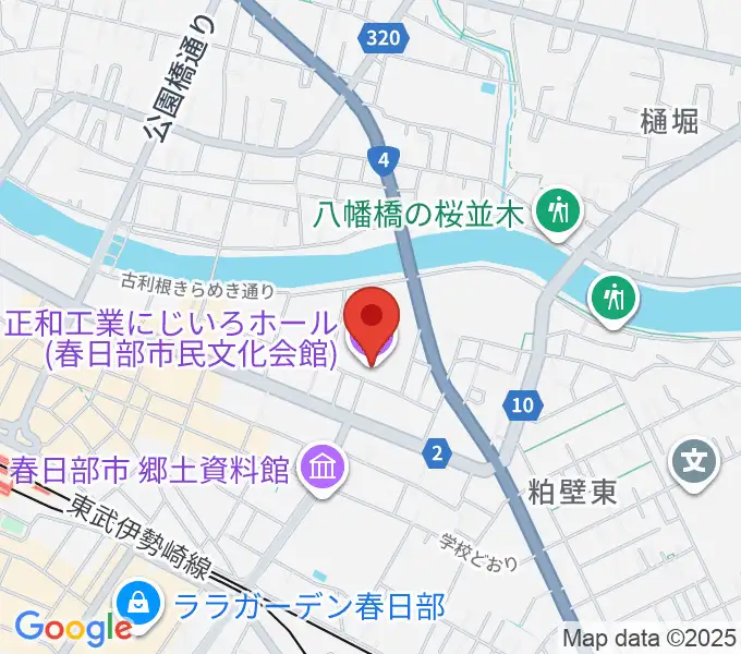 正和工業にじいろホールの地図