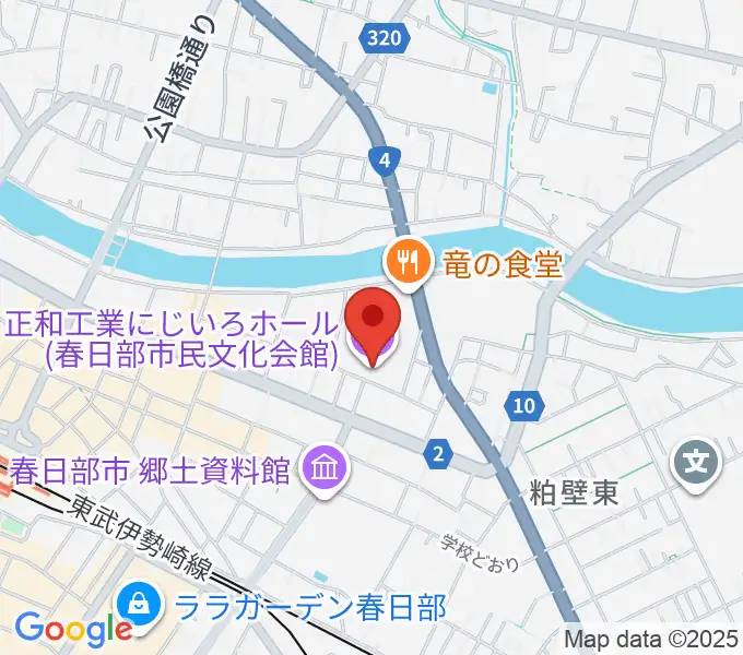 正和工業にじいろホールの地図