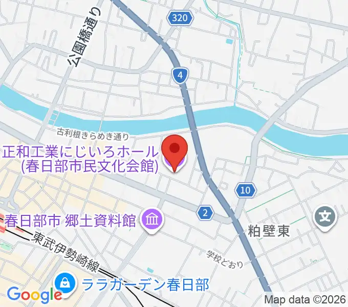 正和工業にじいろホールの地図