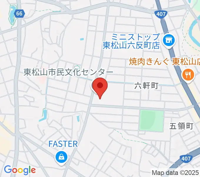 東松山市民文化センターの地図