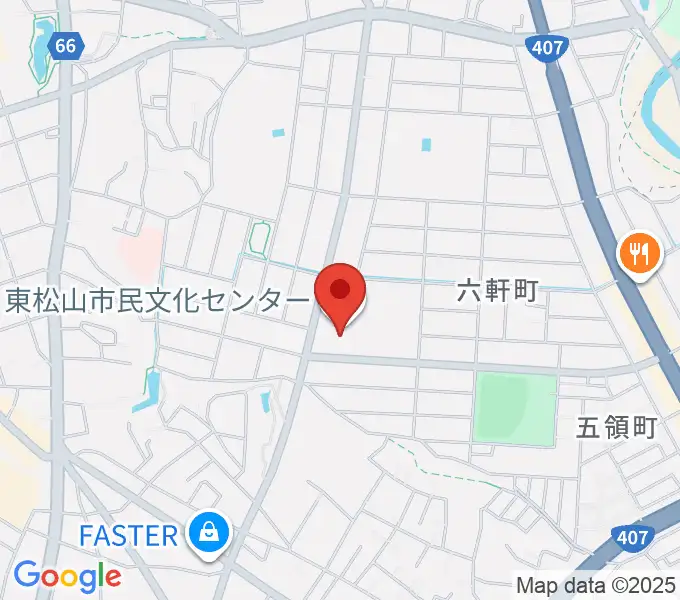 東松山市民文化センターの地図