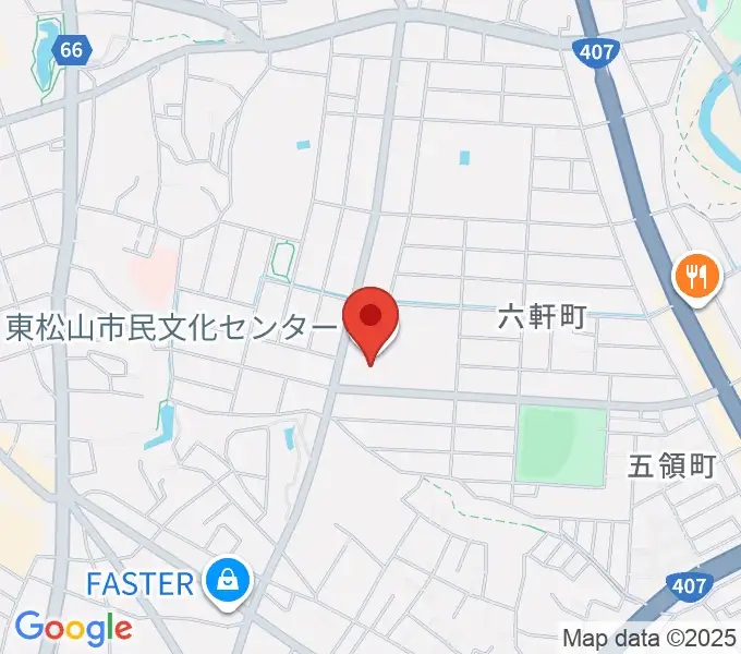 東松山市民文化センターの地図
