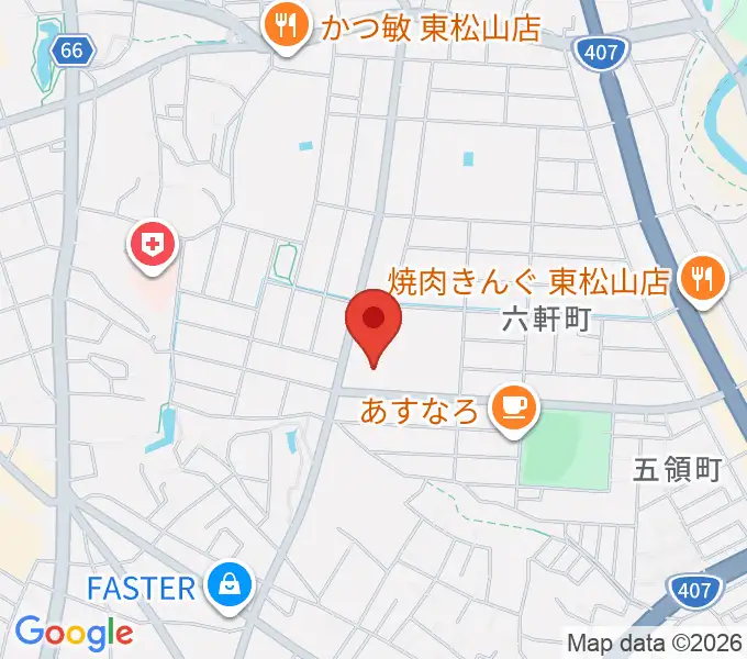 東松山市民文化センターの地図