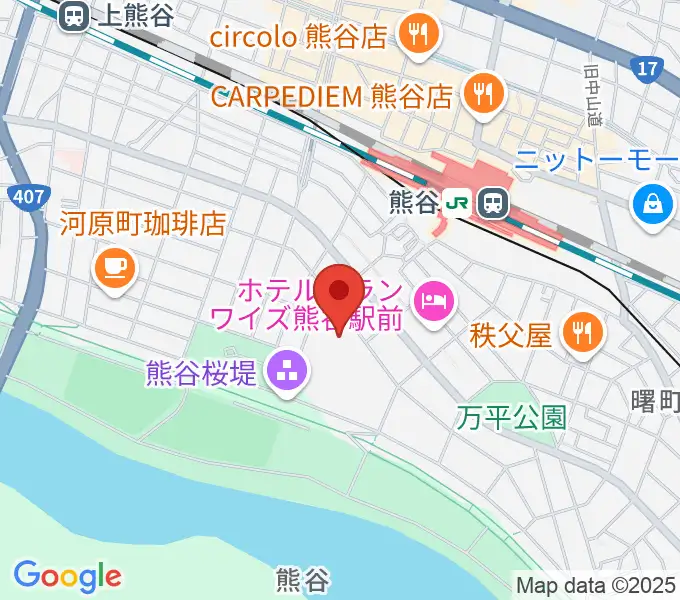 熊谷市立文化センター文化会館の地図