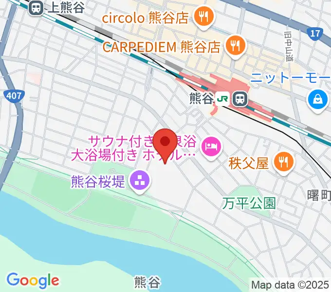 熊谷市立文化センター文化会館の地図