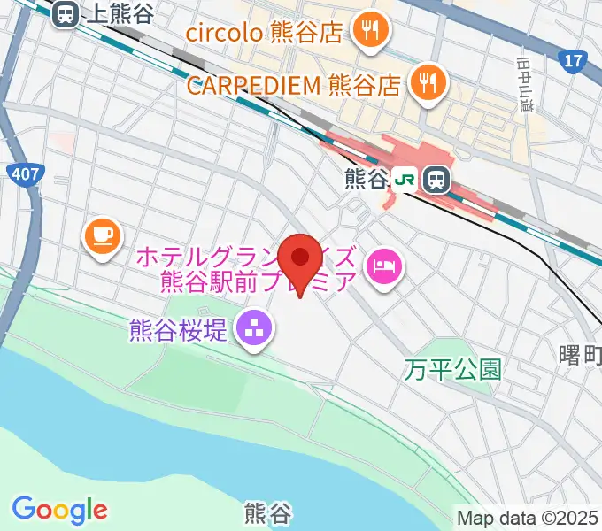 熊谷市立文化センター文化会館の地図