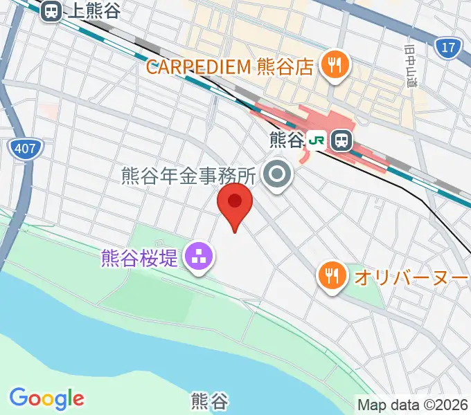 熊谷市立文化センター文化会館の地図