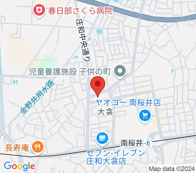 庄和地区公民館の地図