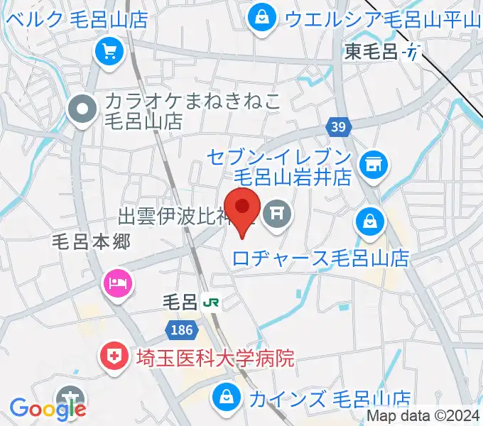 ウィズもろやま（毛呂山町福祉会館）の地図