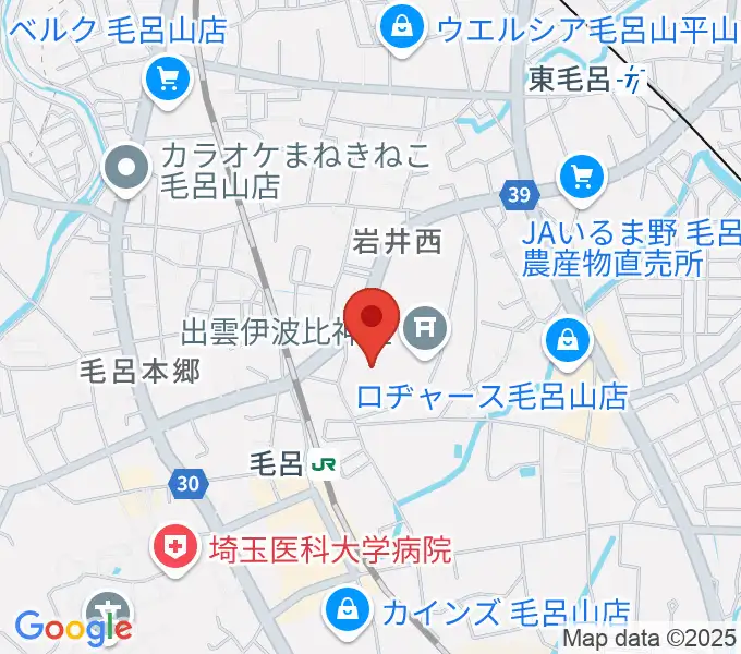 ウィズもろやま（毛呂山町福祉会館）の地図