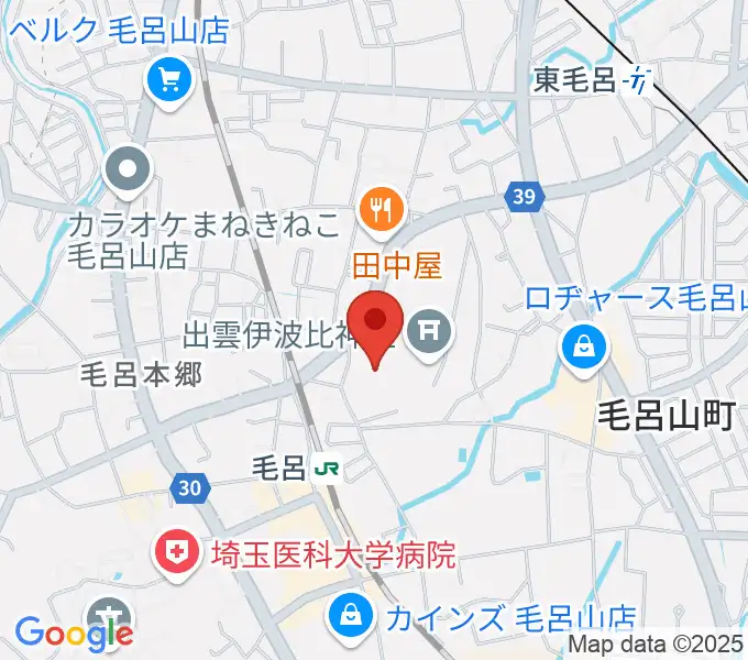 ウィズもろやま（毛呂山町福祉会館）の地図