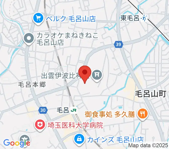 ウィズもろやま（毛呂山町福祉会館）の地図