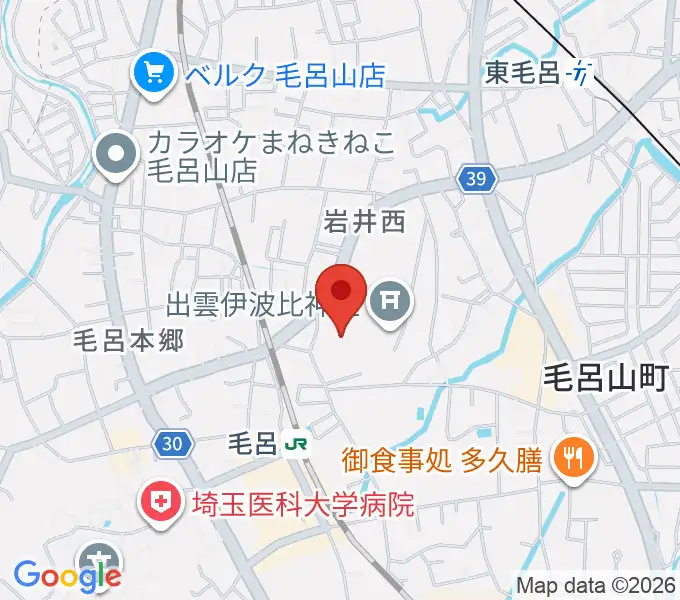 ウィズもろやま（毛呂山町福祉会館）の地図
