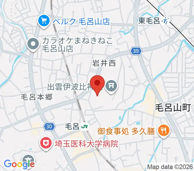 ウィズもろやま（毛呂山町福祉会館）の地図