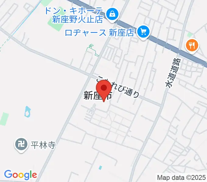 新座市民会館の地図