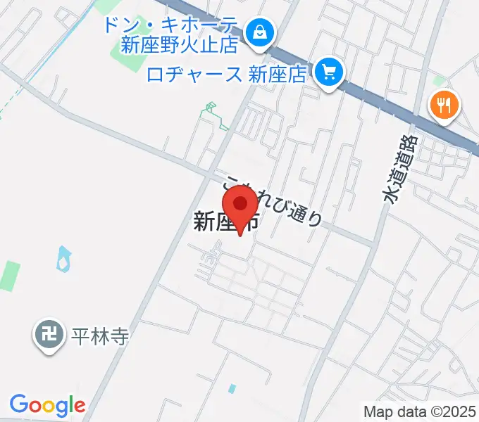 新座市民会館の地図