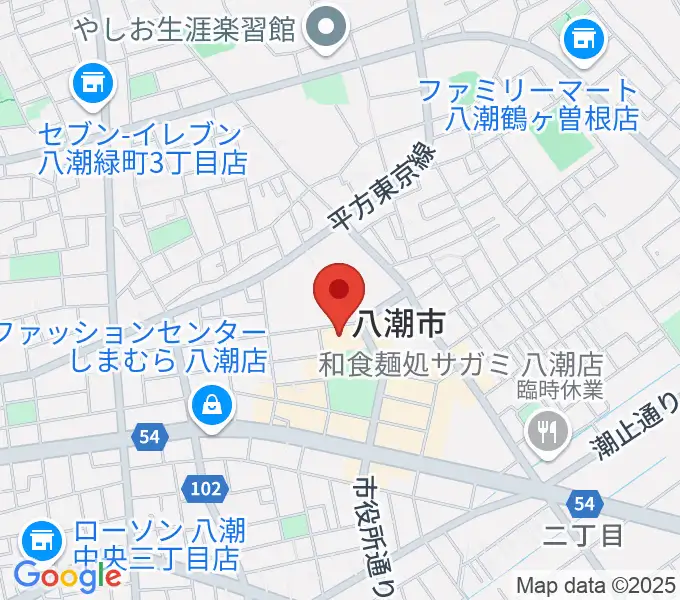 八潮メセナの地図