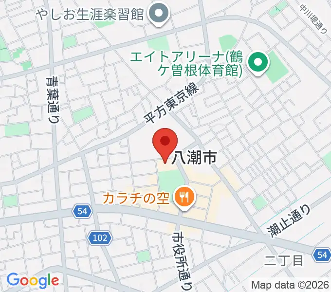 八潮メセナの地図