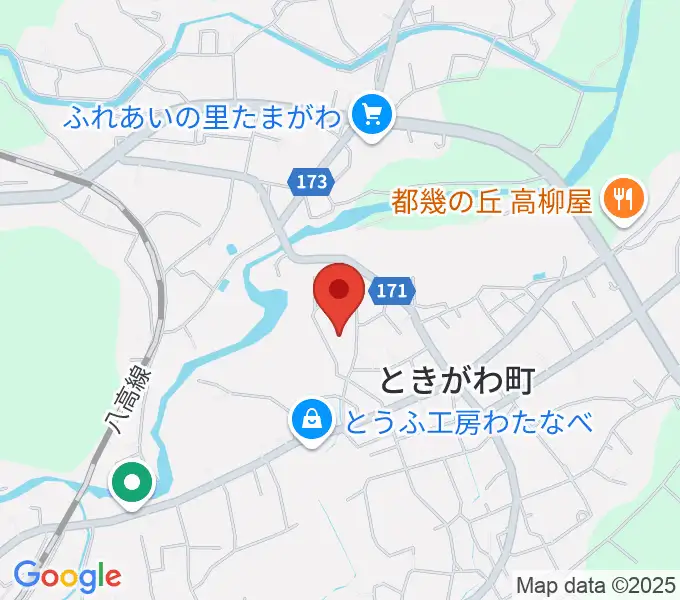 ときがわ町文化センター アスピアたまがわの地図