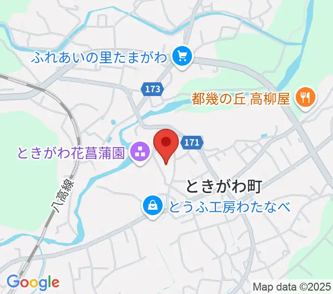 ときがわ町文化センター アスピアたまがわの地図