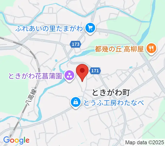 ときがわ町文化センター アスピアたまがわの地図