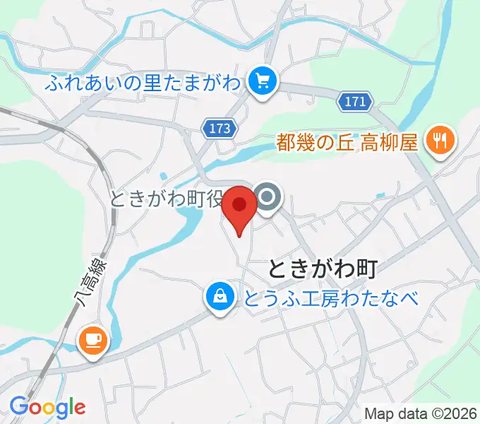 ときがわ町文化センター アスピアたまがわの地図